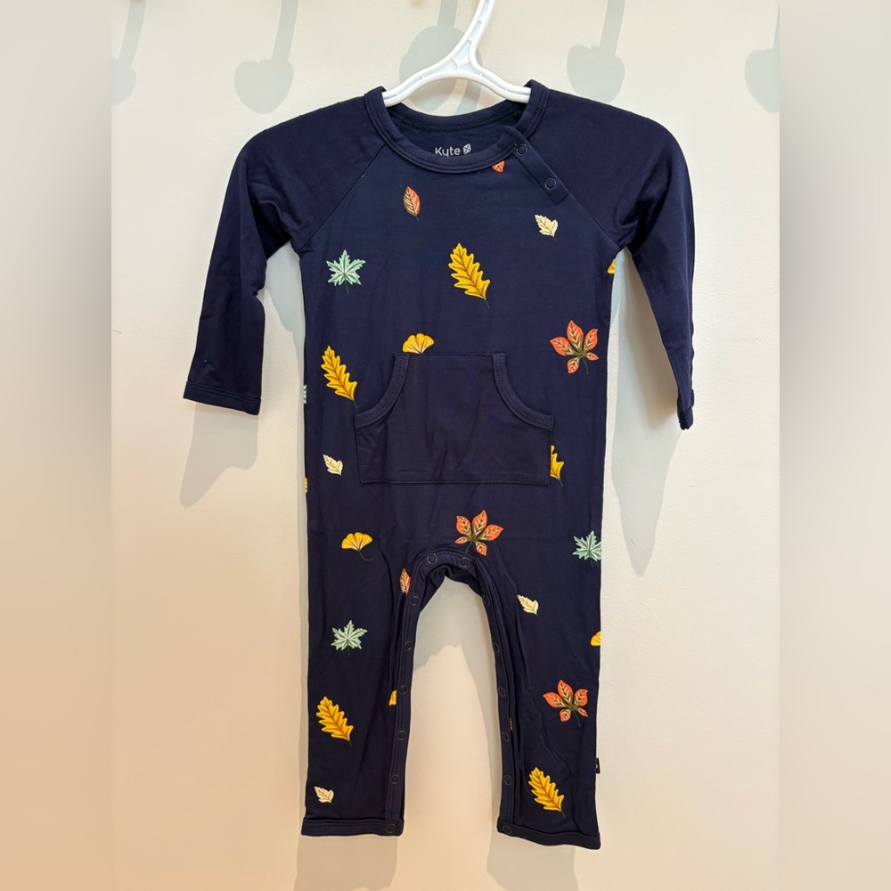 Kyte Baby Longall Romper in Foliage